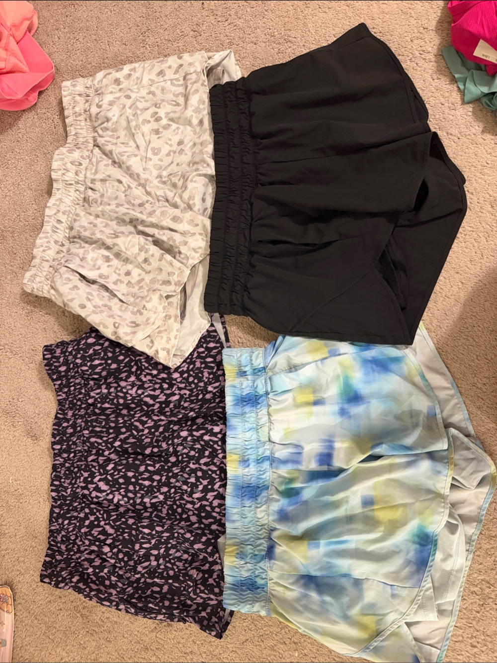4 pair Avia women athletic shorts